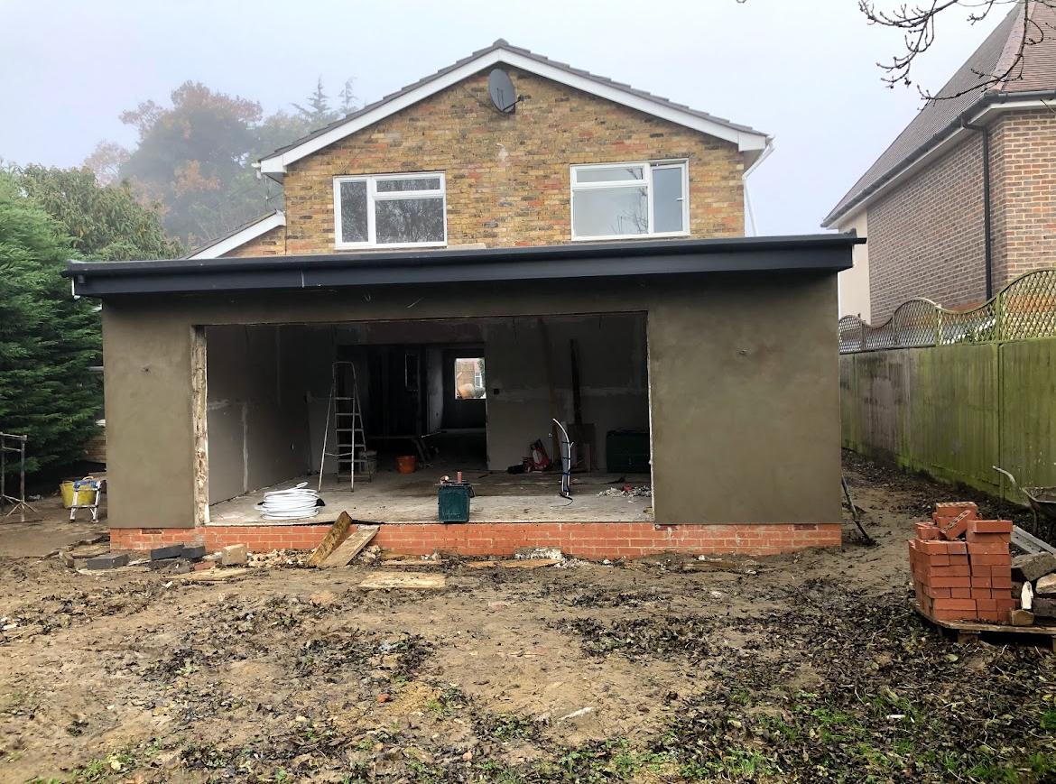 Construction site progress